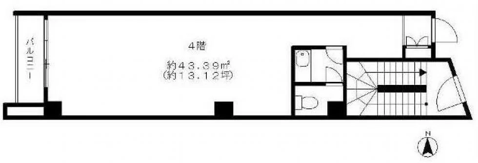 恵比寿ウエストパレス 4 フロア図面 9