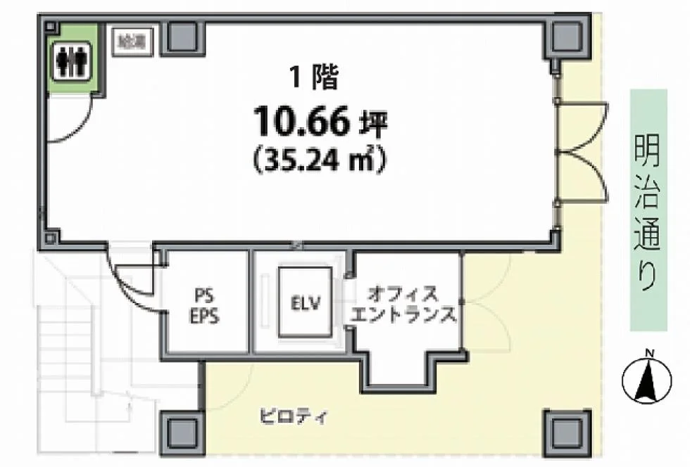 サンブリヂ渋谷ビル 1 フロア図面 9