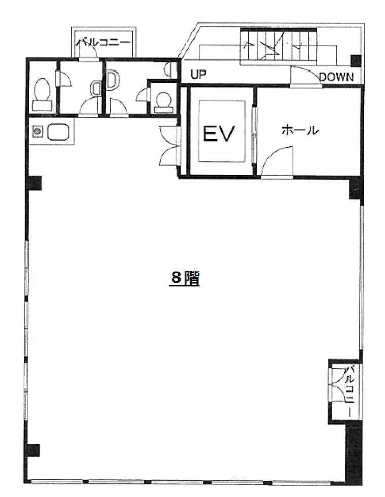 西新宿アイコービル 8 フロア図面 5