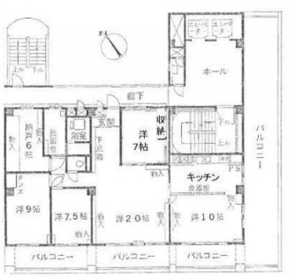 秀和第2南平台レジデンス 12 フロア図面 5