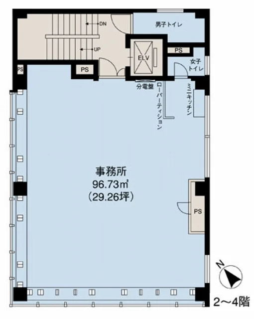 渋谷アサヒビル 3 フロア図面 1