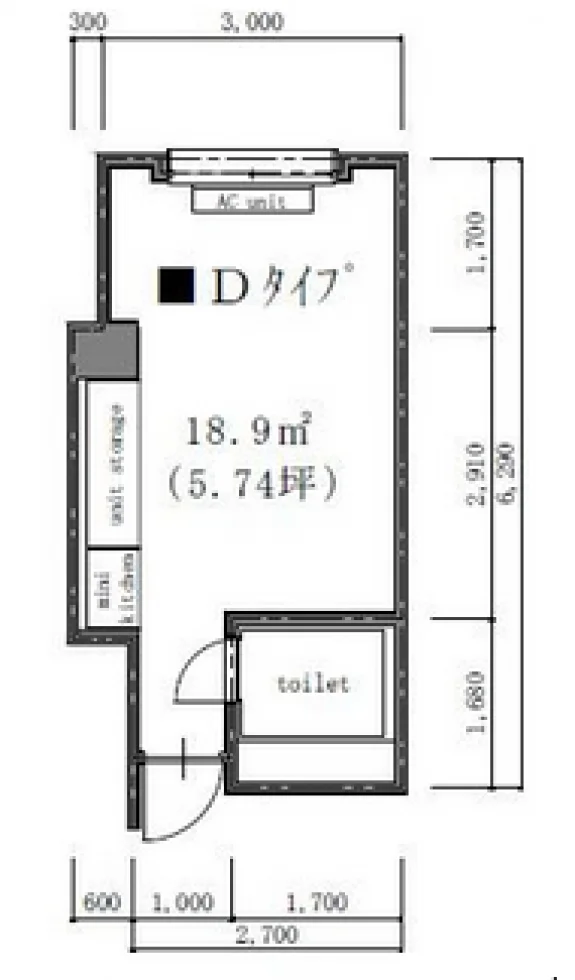 ビジデンス千駄ヶ谷ビル 5 フロア図面 9