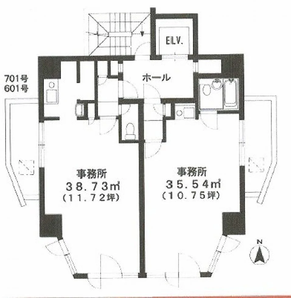 EN代官山ビル 7 フロア図面 6