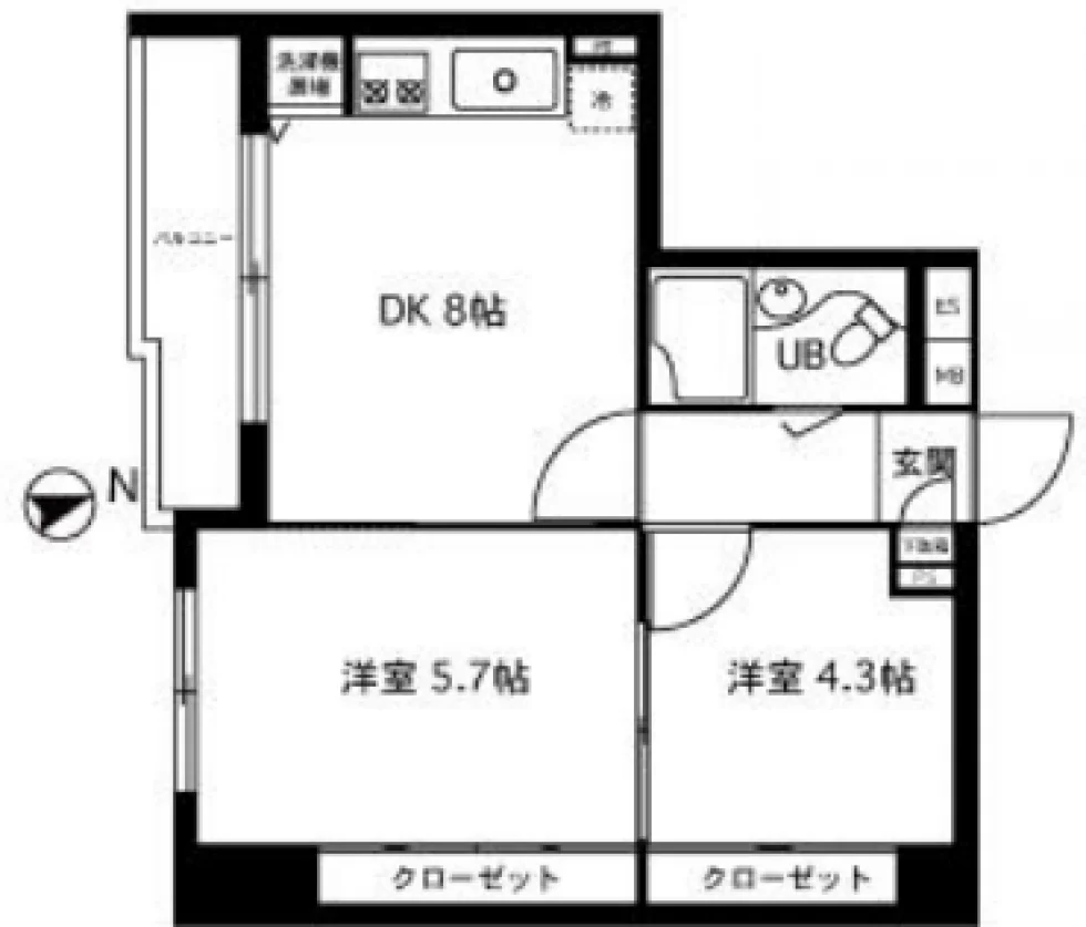 アロマ桜丘ビル 2 フロア図面 6