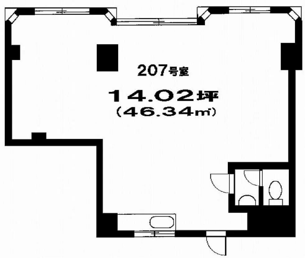原宿リビンビル 2 フロア図面 5