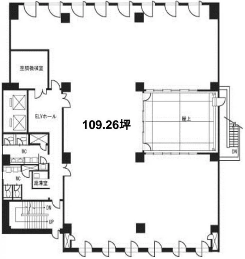 西新宿松屋ビル 9 フロア図面 9