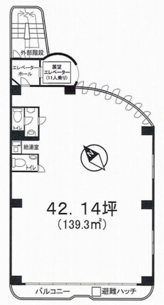 第5瑞穂ビル 6 フロア図面 1