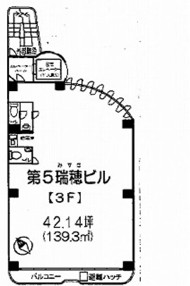 第5瑞穂ビル 3 フロア図面 1