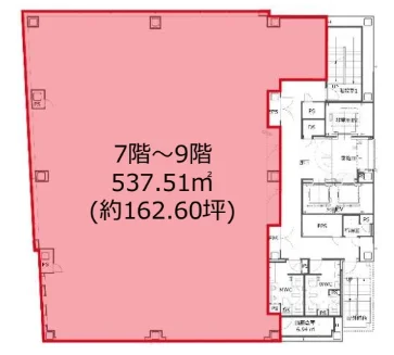 榊原記念ビルディング 7 フロア図面 1