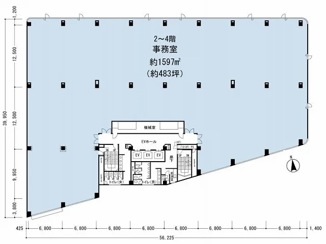KDX東品川ビル 3 フロア図面 19
