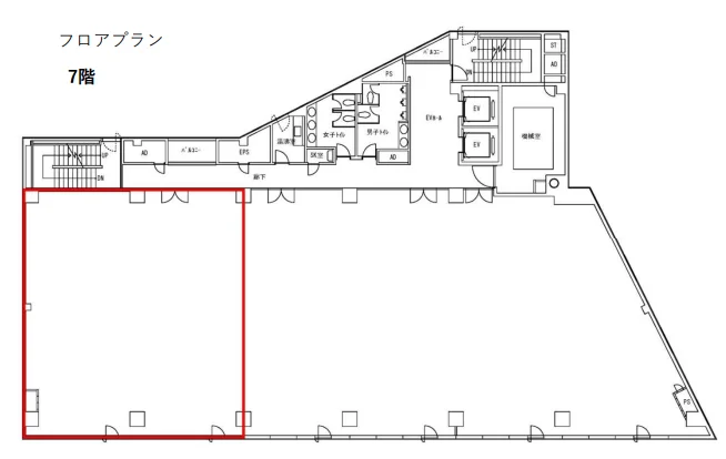 ONEST西五反田スクエア 7 フロア図面 1