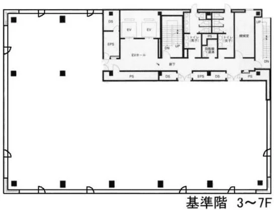 野村不動産西新宿共同ビル 7 フロア図面 6