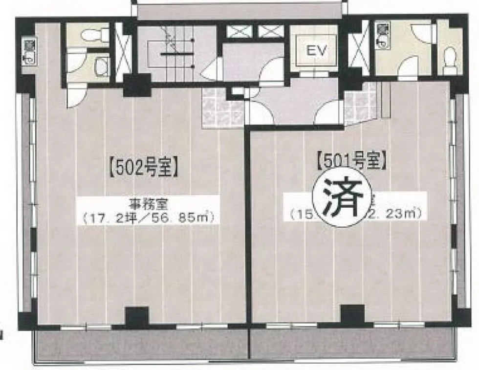 大堀ビル 5 フロア図面 1