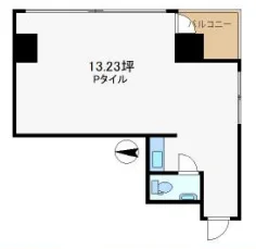 アクセス西新宿ビル 4 フロア図面 1