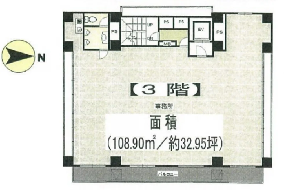 大堀ビル 3 フロア図面 1