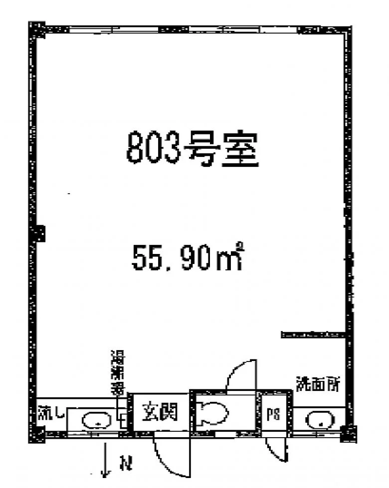 高田馬場ビル 8 フロア図面 6