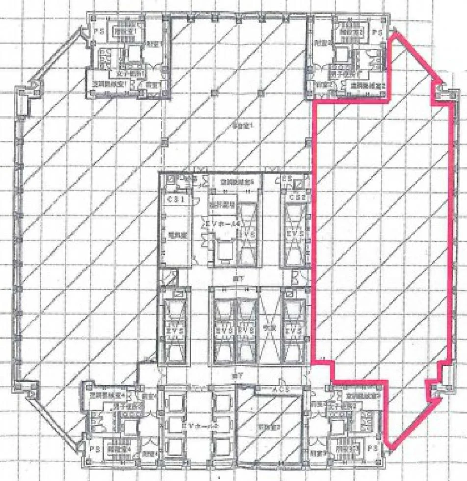 東京オペラシティ(オフィス) 26 フロア図面 1