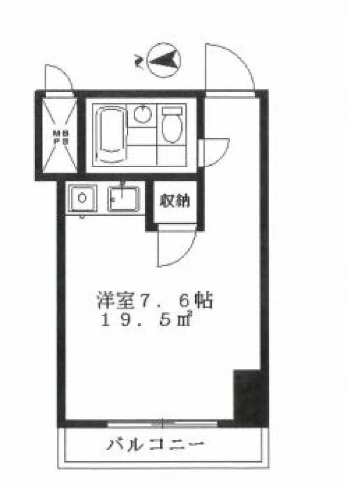 サンパレス新宿ビル 7 フロア図面 5