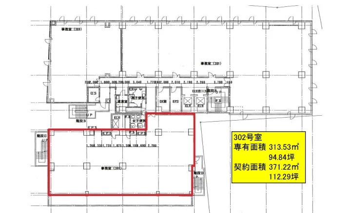 新宿タツミビル 3 フロア図面 5