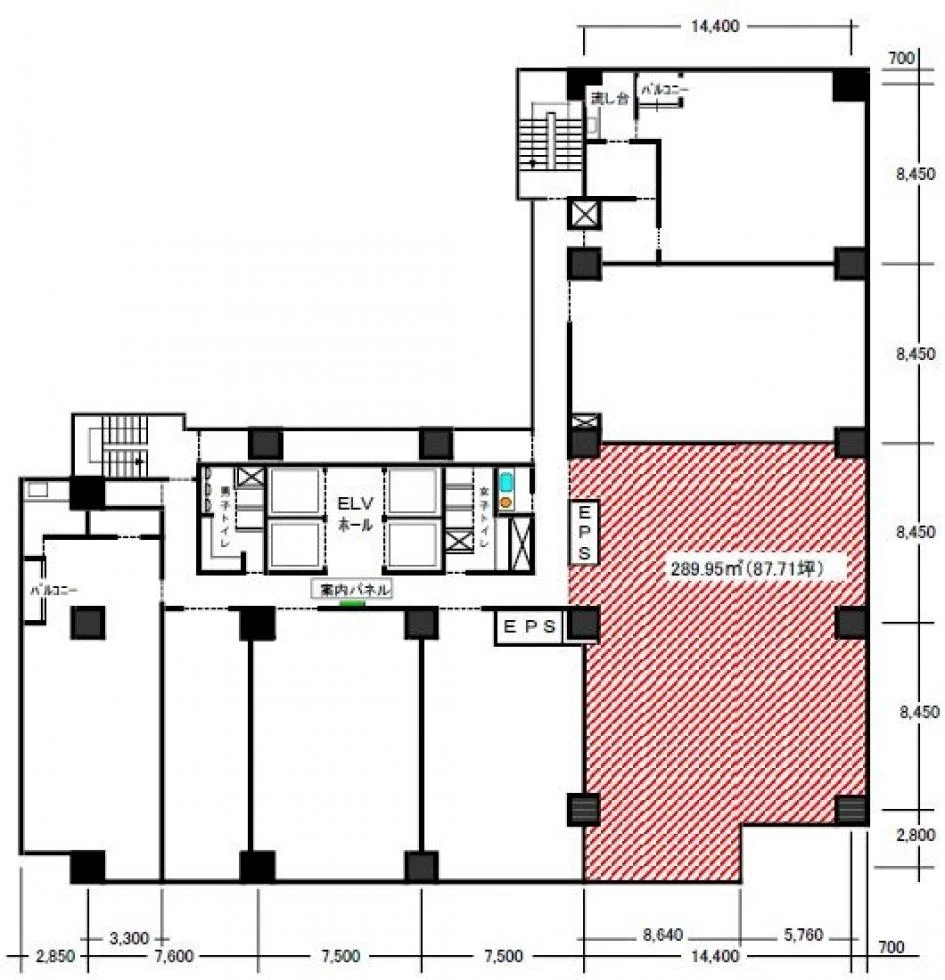 西新宿パークウエスト(PARKWEST)(西新宿 PARK WEST) 4 フロア図面 3