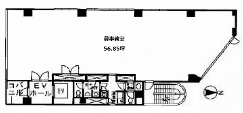 江戸川橋アクセスビル 3 フロア図面 9