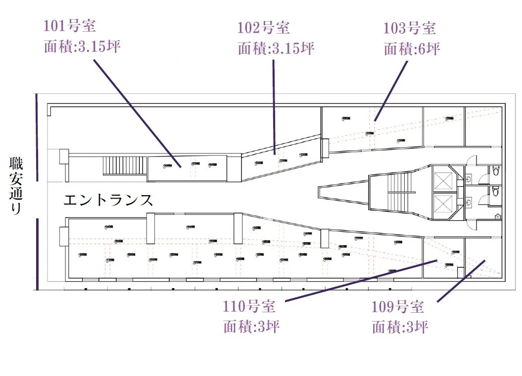 GUNKAN東新宿 1 フロア図面 9