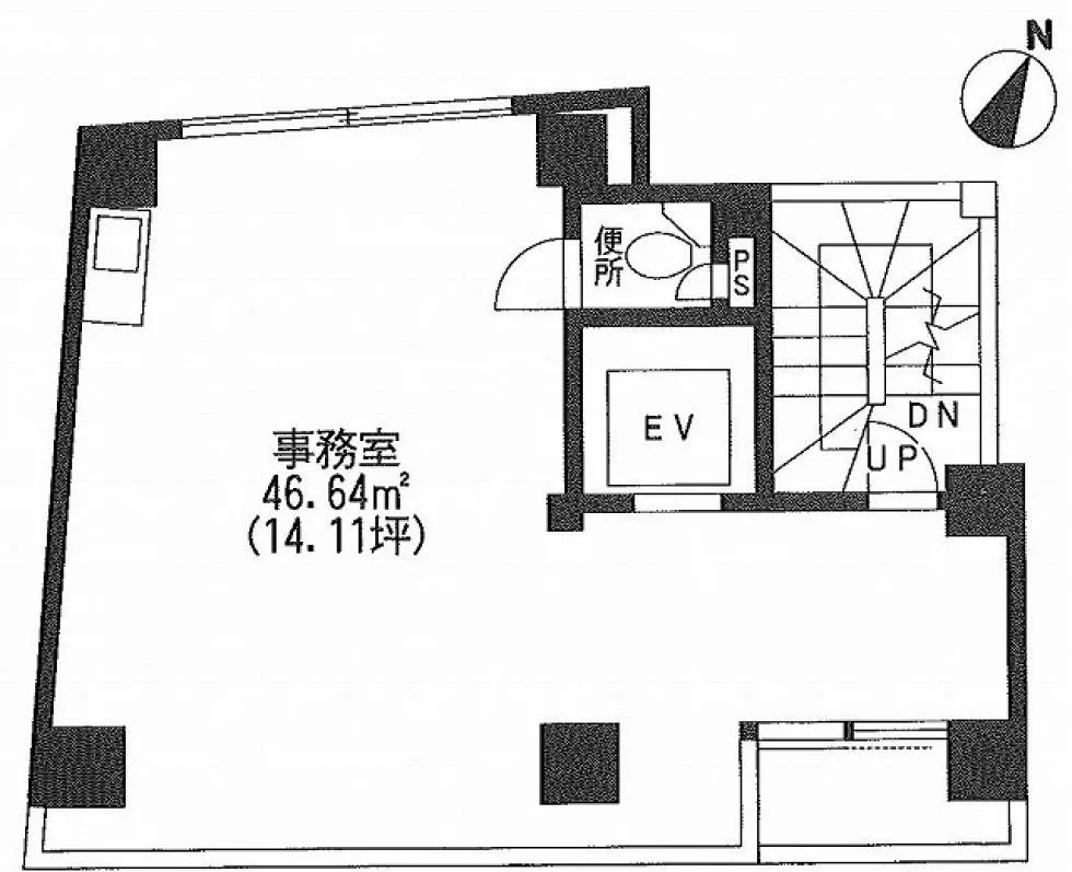 京王西新宿南ビル 5 フロア図面 4