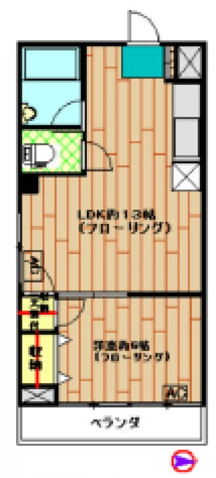 北村ハイツ 3 フロア図面 5