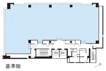 野村不動産西新宿ビル 9 フロア図面 5