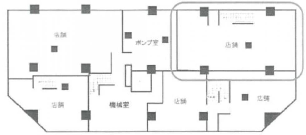 新宿伍名館 B1 フロア図面 1