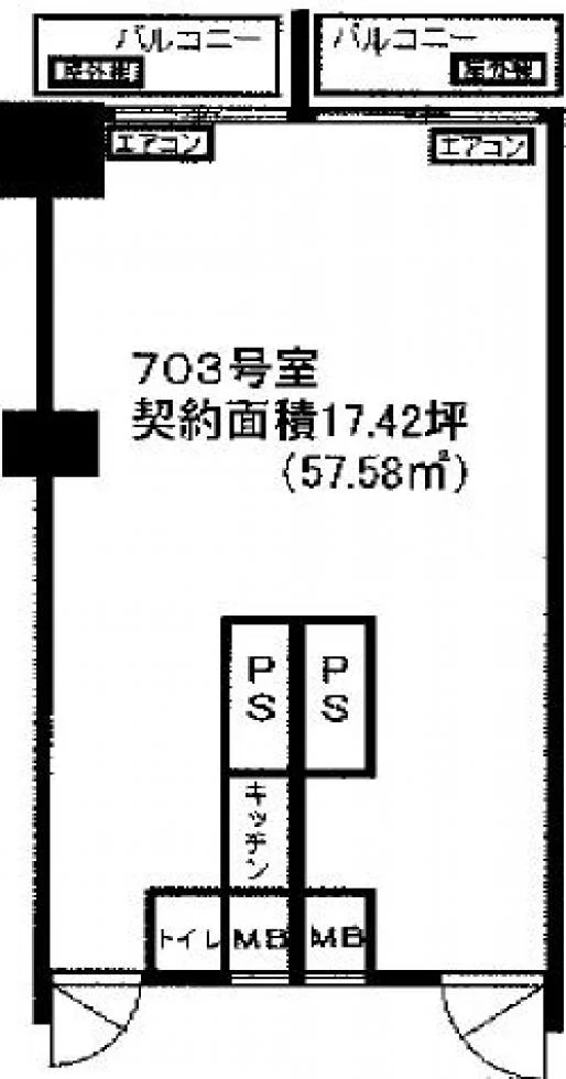 レオ新宿ビル 7 フロア図面 5