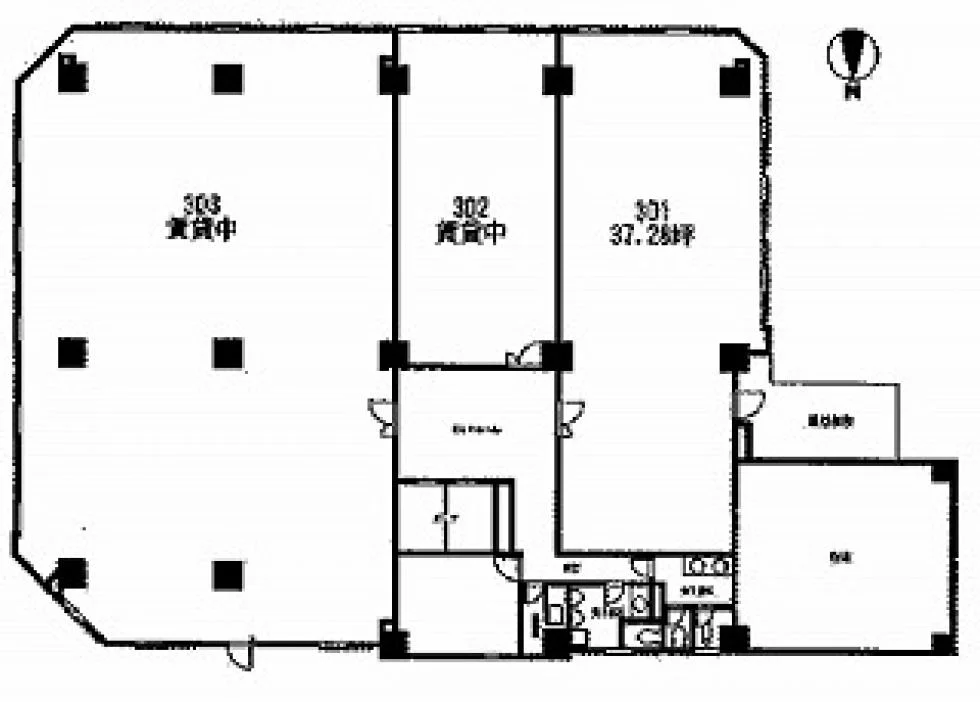壱丁目参番館ビル 3 フロア図面 9
