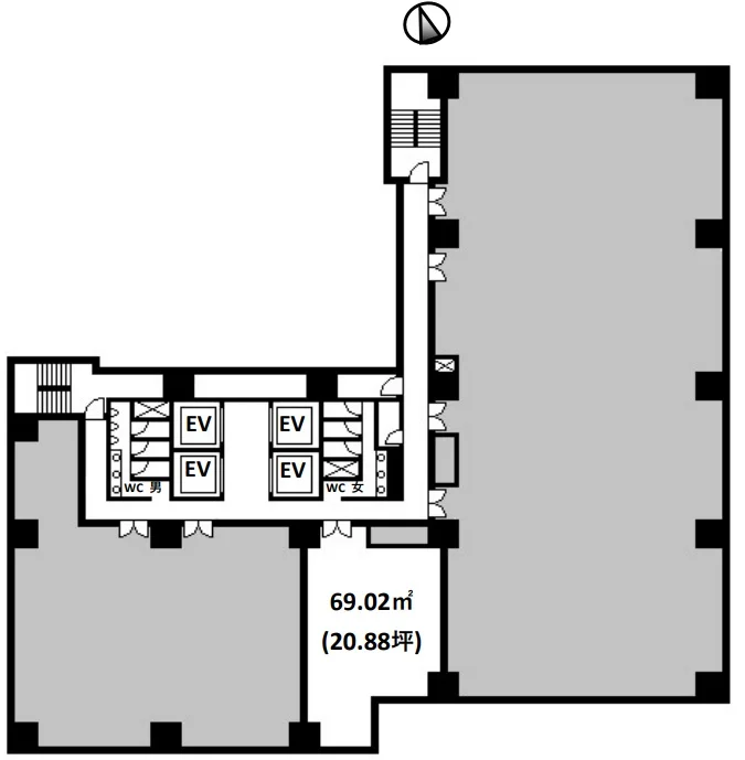 西新宿パークウエスト(PARKWEST)(西新宿 PARK WEST) 9 フロア図面 3