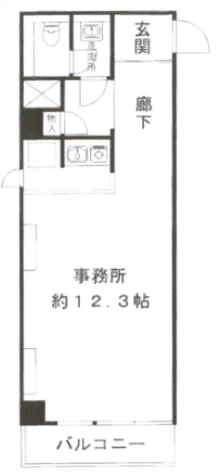 藤和新宿御苑コープビル 6 フロア図面 6