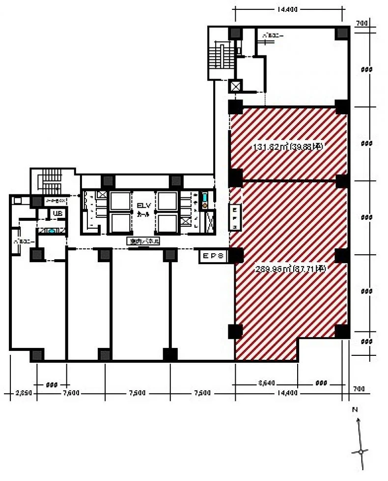西新宿パークウエスト(PARKWEST)(西新宿 PARK WEST) 7 フロア図面 3