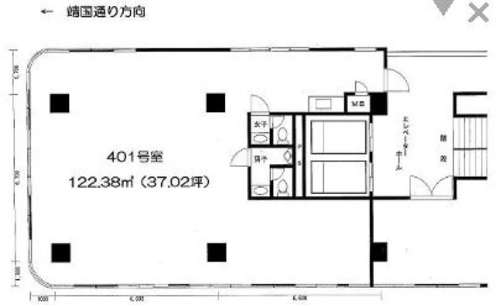 エクレ新宿ビル 4 フロア図面 11