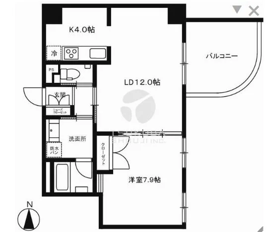 モンテヴェルデ神楽坂弐番館 2 フロア図面 3