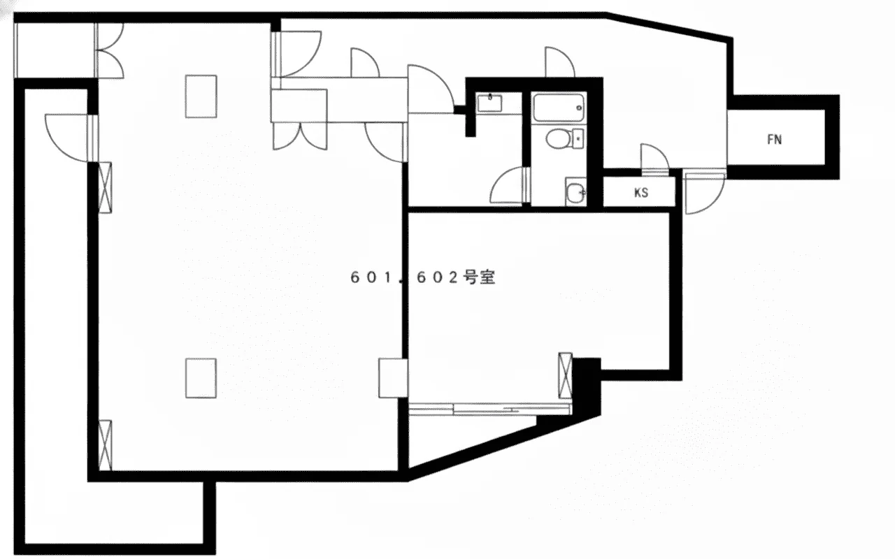 井上ビル12号館 6 フロア図面 4