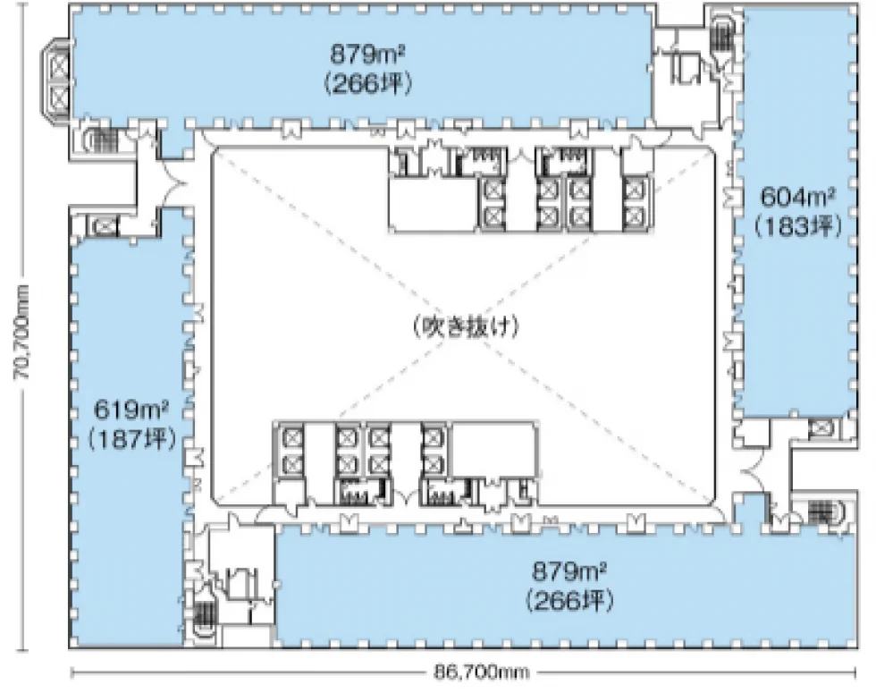新宿NSビル 7 フロア図面 9
