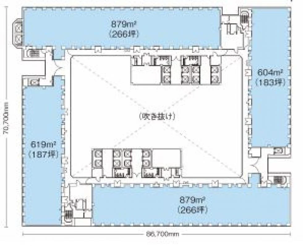 新宿NSビル 4 フロア図面 9
