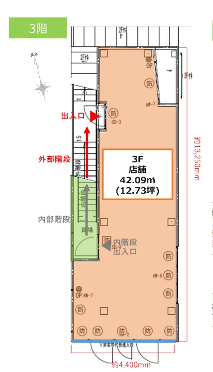 (仮称)フィル・パーク神楽坂天神町 3 フロア図面 5