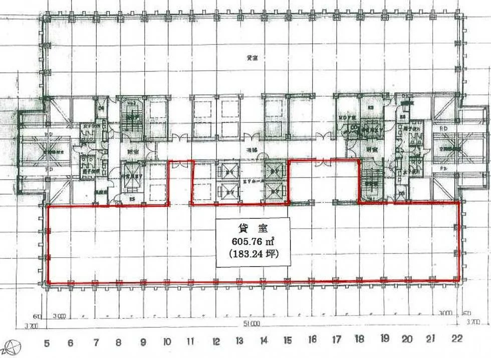 新宿野村ビル 24 フロア図面 5