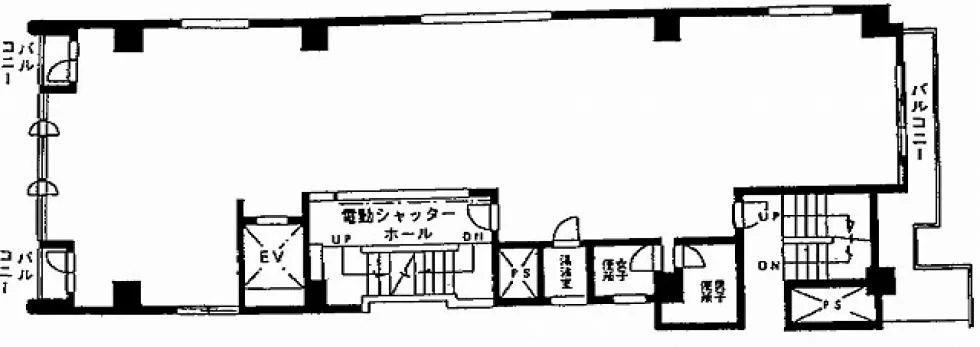 田園新宿ビル 3 フロア図面 5