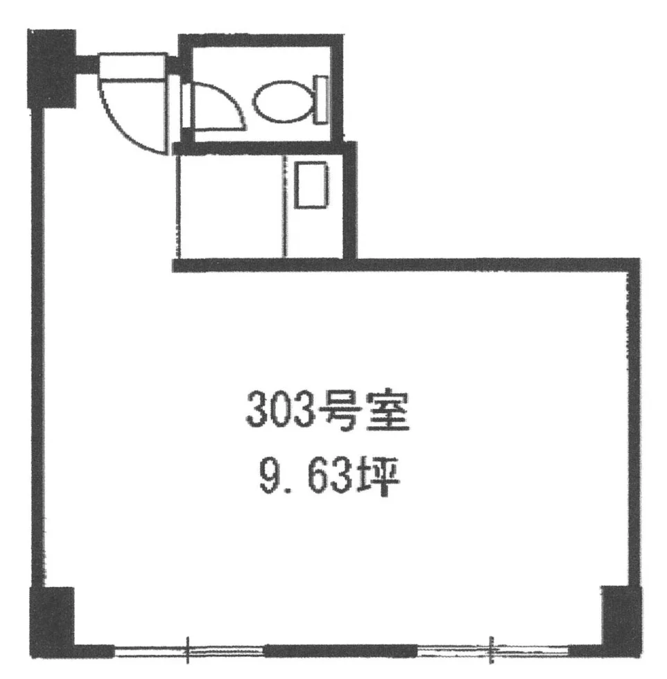 新宿Qフラットビル 3 フロア図面 9