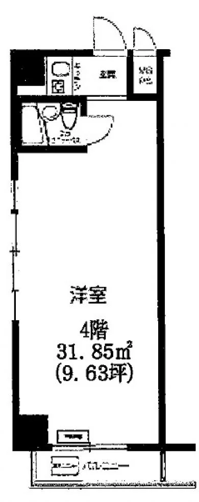 高田馬場ダイカンプラザ 9 フロア図面 4