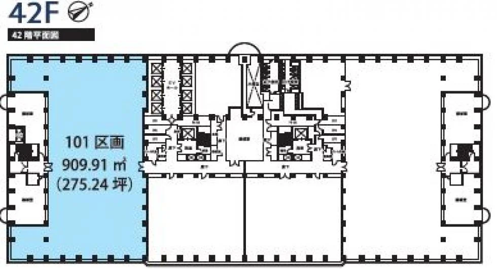 新宿アイランドタワー 42 フロア図面 8