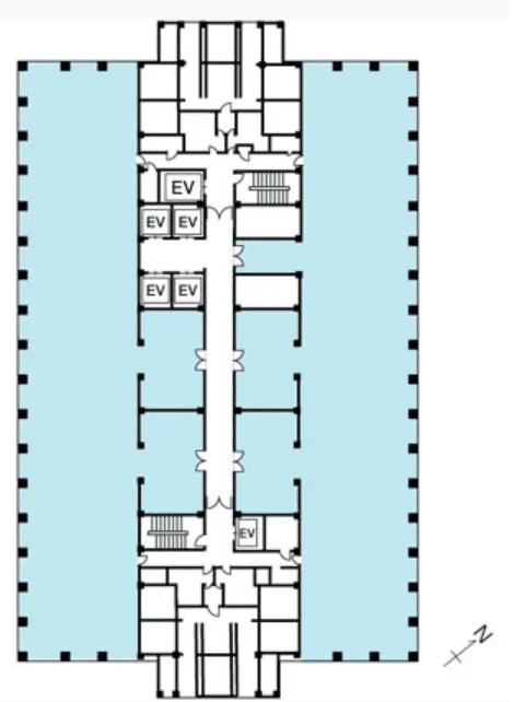 新宿野村ビル 15 フロア図面 5