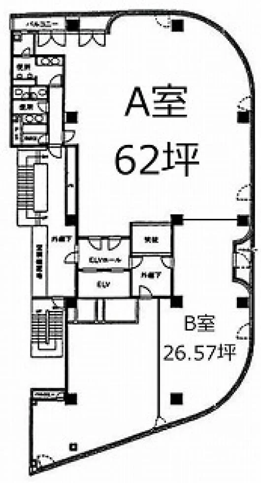 アコード新宿ビル 7 フロア図面 5