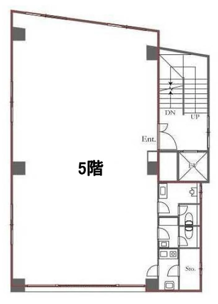 三浜ビル(ミツハマビル) 5 フロア図面 5