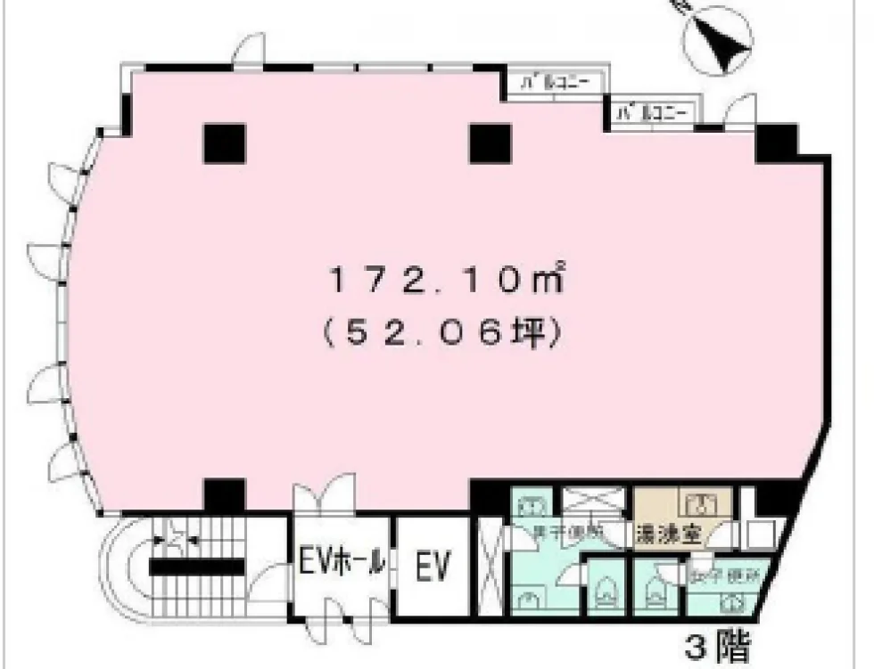 ホルス西新宿ビル 3 フロア図面 5
